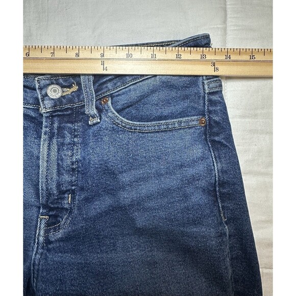 Old Navy O.G. Loose Denim Dark Blue Jeans High Rise Women's SIZE 0 - Picture 5 of 7